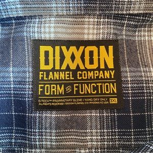 Dixxon Flannel Co Light Blue Gray Long Sleeve Flannel Sz 3XL w/ Snaps